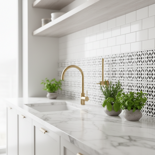 Tile Stencil - Design 13 - Kitchen Sink