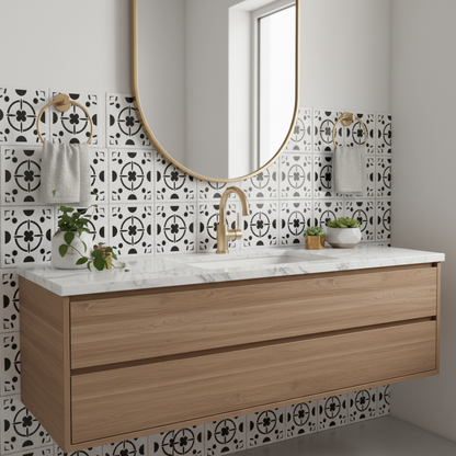Tile Stencil - Design 14 - Bathroom Sink