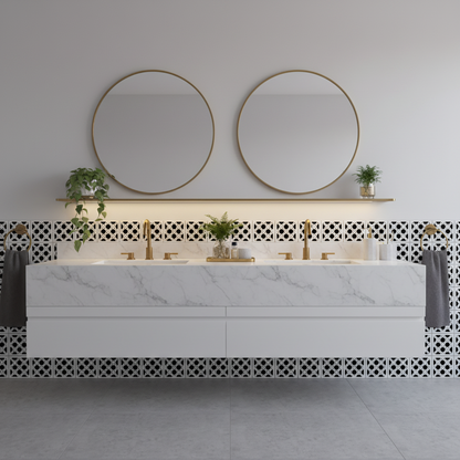 Tile Stencil - Design 16 - Bathroom Sink 