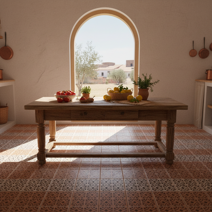 Tile Stencil - Design 17 - Kitchen Floor