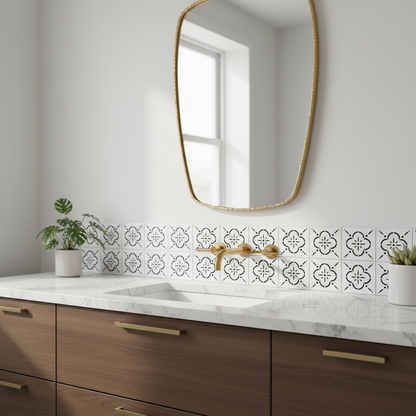 Tile Stencil - Design 18 - Bathroom Sink