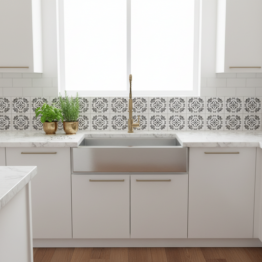 Tile Stencil - Design 19 - Kitchen Sink