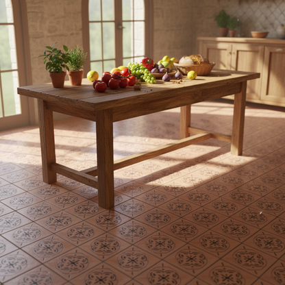 Tile Stencil - Design 21 - Kitchen Floor
