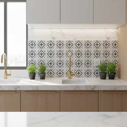 Tile Stencil - Design 21 - Kitchen Sink