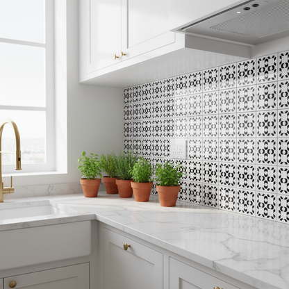 Tile Stencil - Design 22 - Kitchen Sink