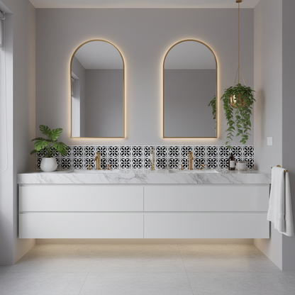 Tile Stencil - Design 23 - Bathroom Sink