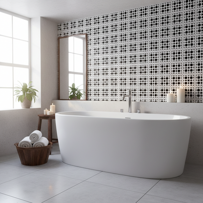 Tile Stencil - Design 25 - Bathroom Wall