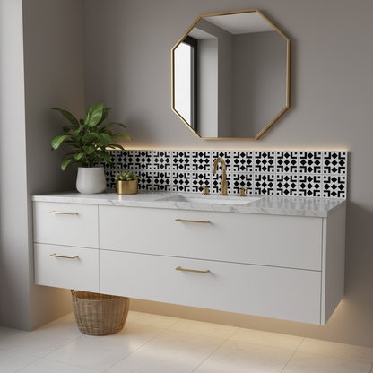 Tile Stencil - Design 26 - Bathroom Sink