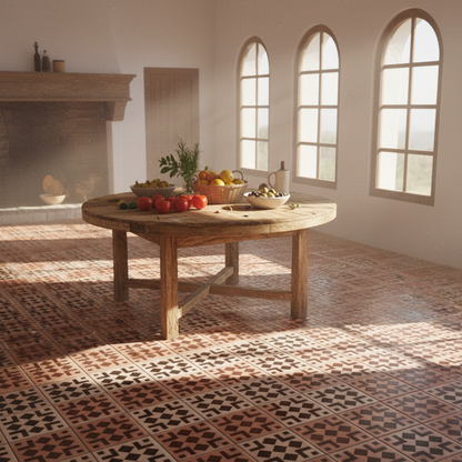 Tile Stencil - Design 26 - Kitchen Floor
