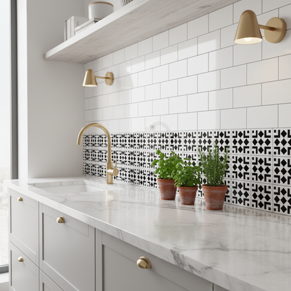 Tile Stencil - Design 26 - Kitchen Sink