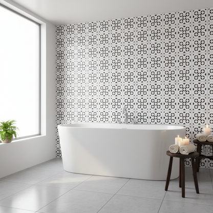  Tile Stencil - Design 27 - Bathroom Wall