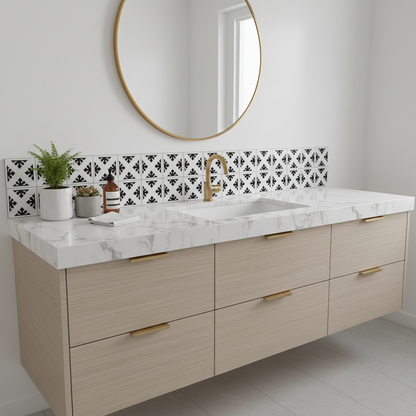 Tile Stencil - Design 28 - Bathroom Sink
