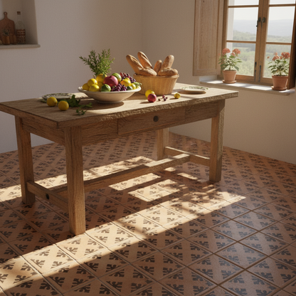 Tile Stencil - Design 28 - Kitchen Floor