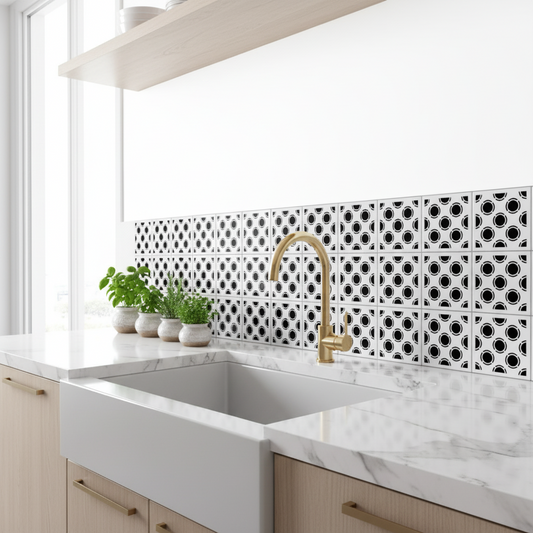 Tile Stencil - Design 29 - Kitchen Sink