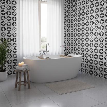 Tile Stencil - Design 30 - Bathroom Wall
