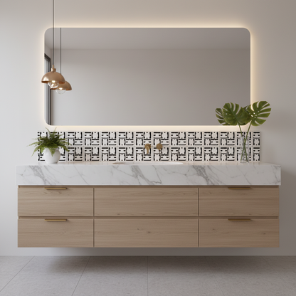 Tile Stencil - Design 32 - Bathroom Sink