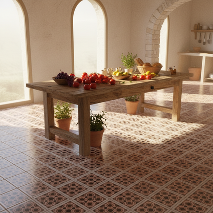Tile Stencil - Design 35 - Kitchen Floor
