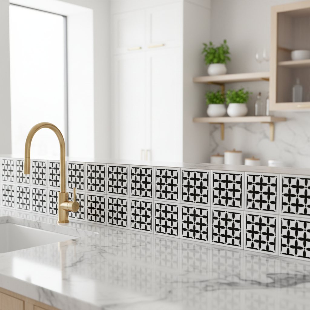 Tile Stencil - Design 37 - Kitchen Sink
