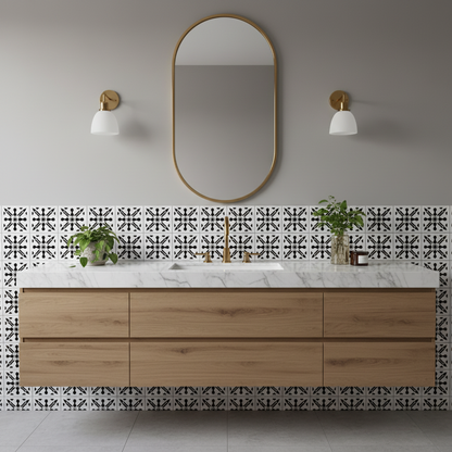 Tile Stencil - Design 39 - Bathroom Sink