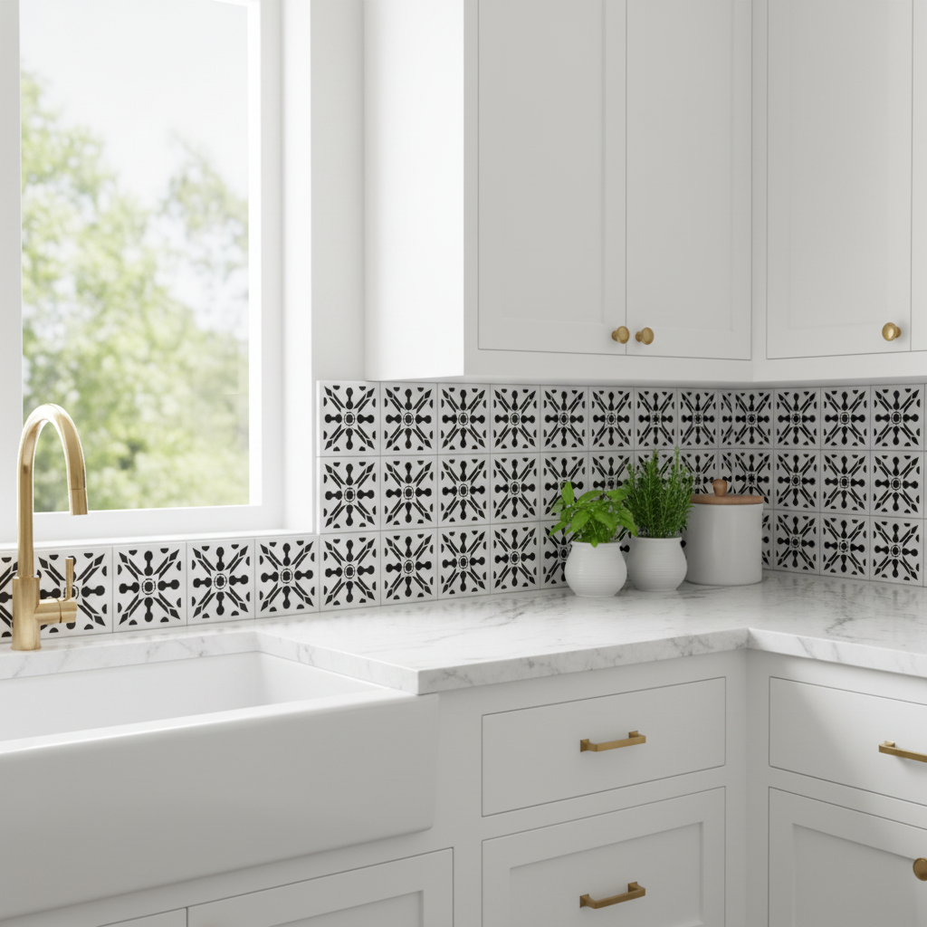 Tile Stencil - Design 39 - Kitchen Sink
