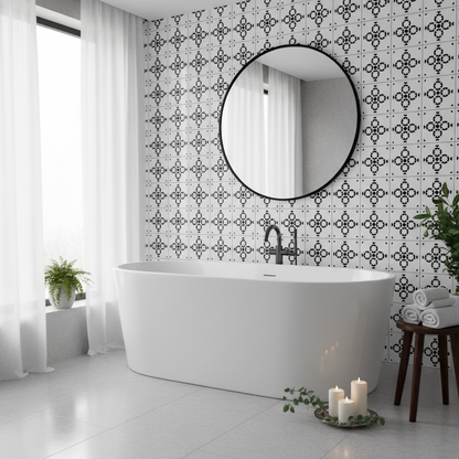 Tile Stencil - Design 40 - Bathroom Wall
