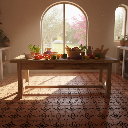 Tile Stencil - Design 40 - Kitchen Floor