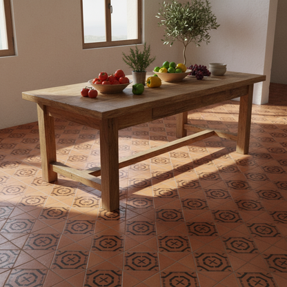 Tile Stencil - Design 41 - Kitchen Floor