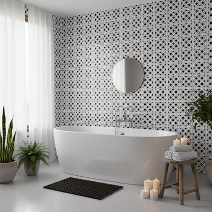 Tile Stencil - Design 42 - Bathroom Wall