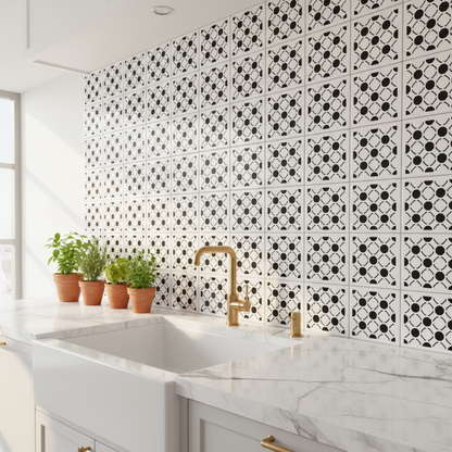 Tile Stencil - Design 42 - Kitchen Sink