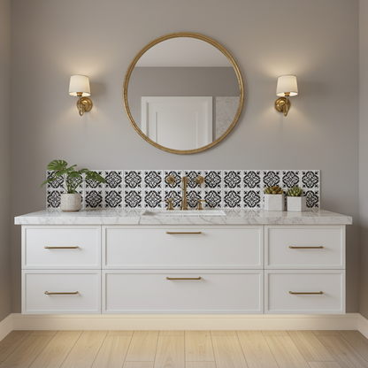Tile Stencil - Design 43 - Bathroom Sink