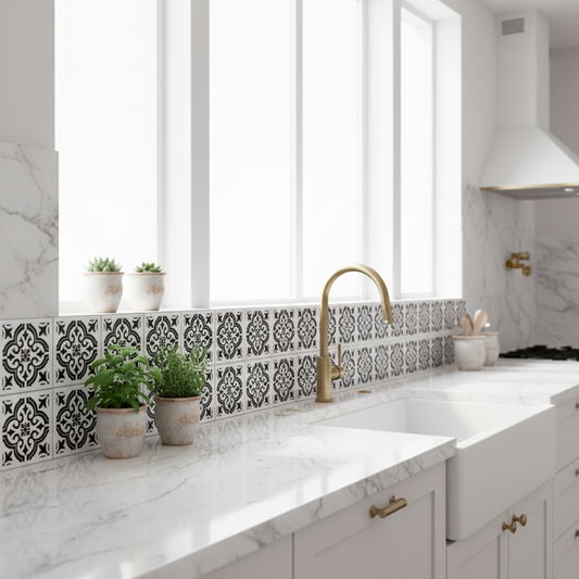 Tile Stencil - Design 43 - Kitchen Sink