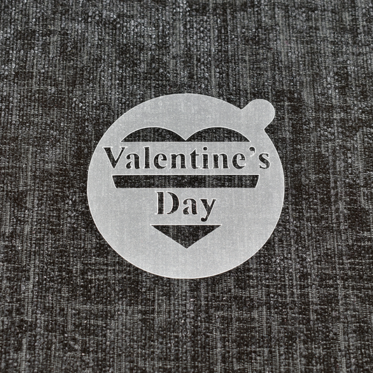 Valentine's Day Heart - Reusable Coffee Stencil