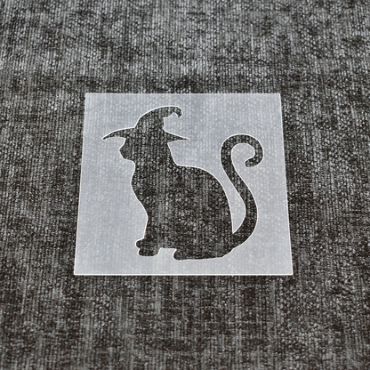 Witches Cat - Reusable Halloween Stencil