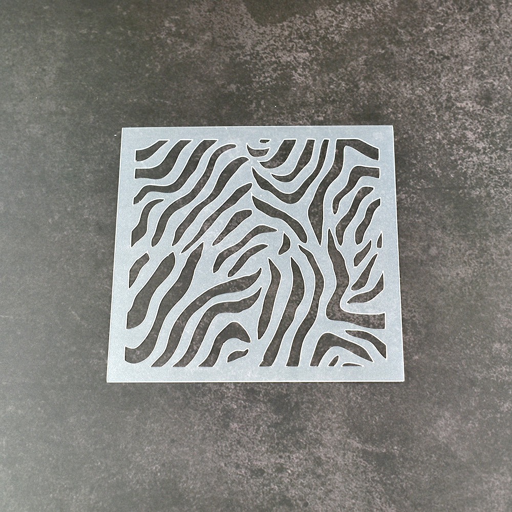 Zebra Stripes Pattern Stencil