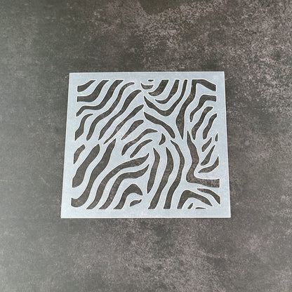 Zebra Stripes Pattern Stencil