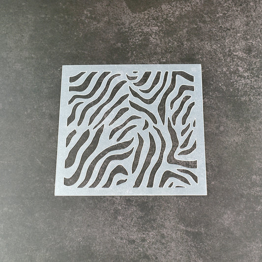 Zebra Stripes Pattern Stencil