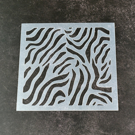 Zebra Stripes Pattern Stencil