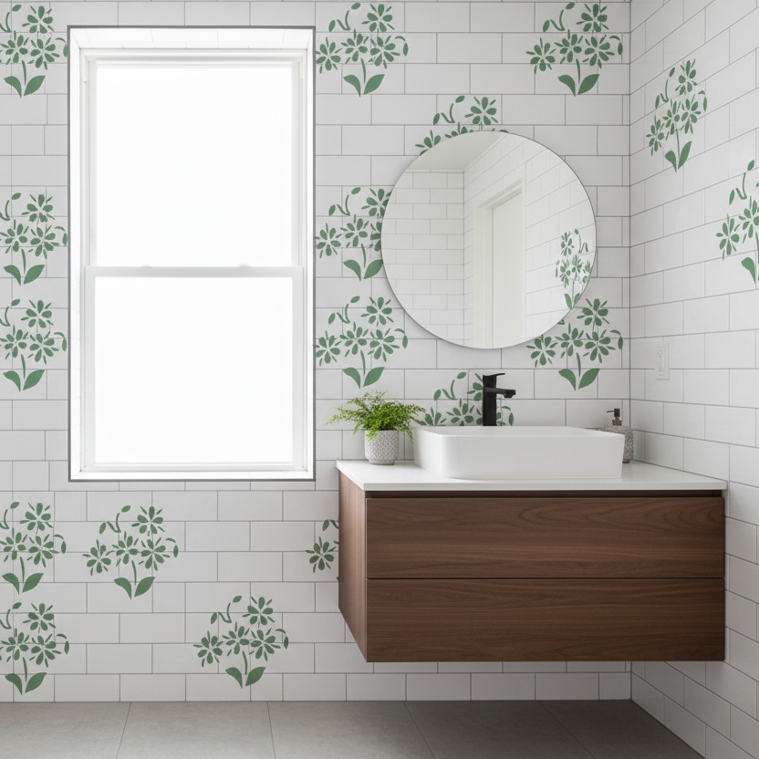 Flower Stencil - Design 2