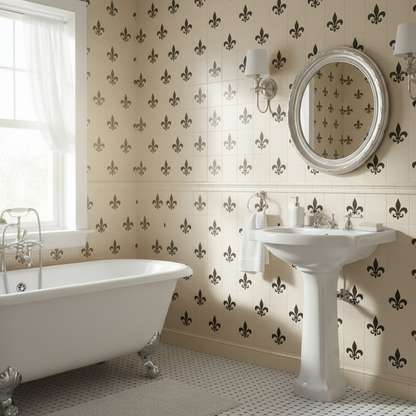 Fleur De Lis Stencil - Design 2