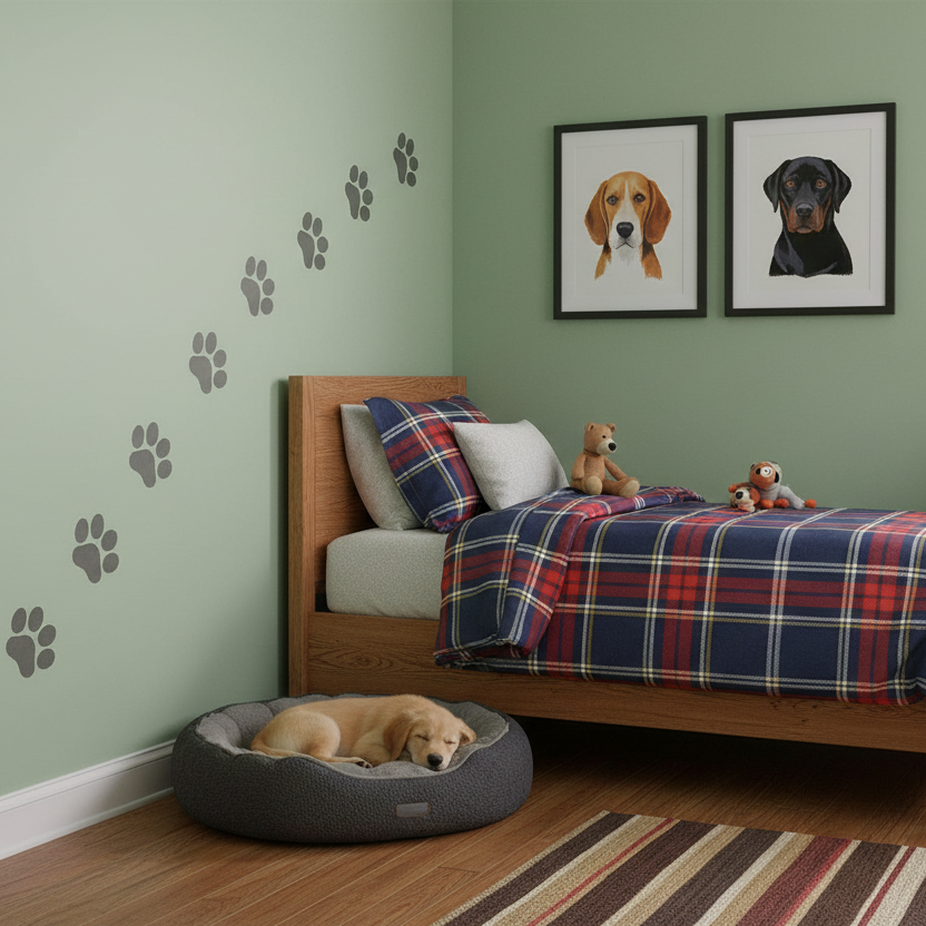Paw Print Stencil