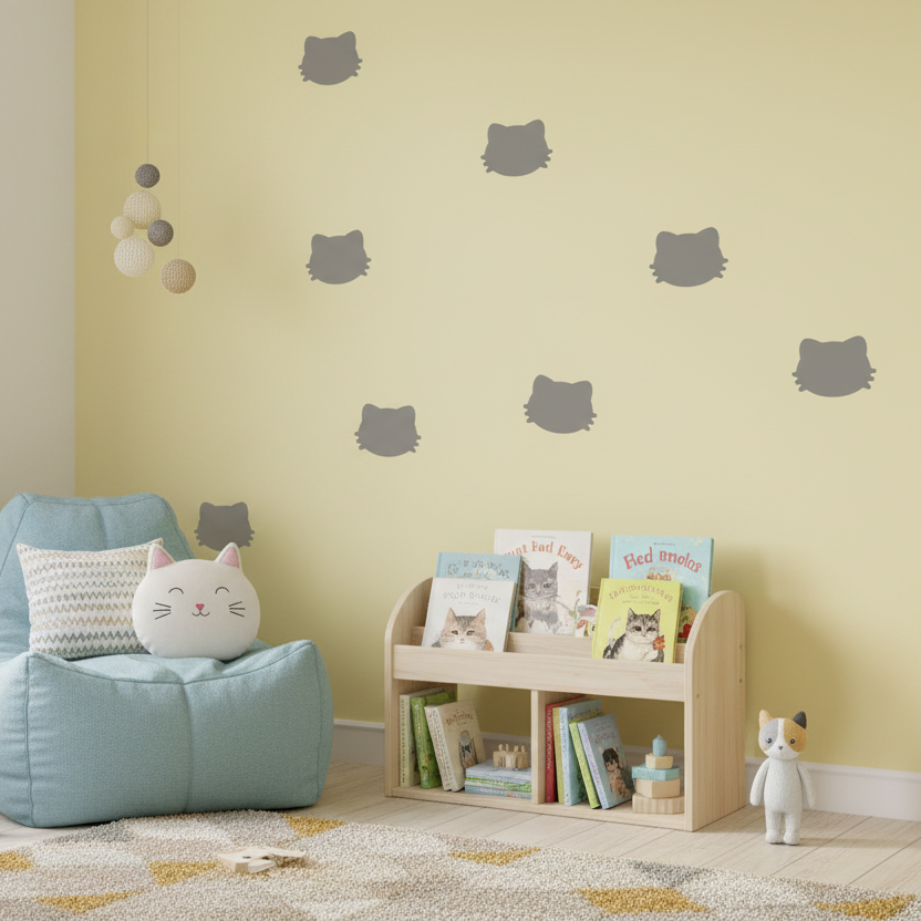 Kitten/Cat Head Stencil