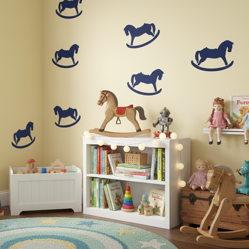 Rocking Horse Stencil