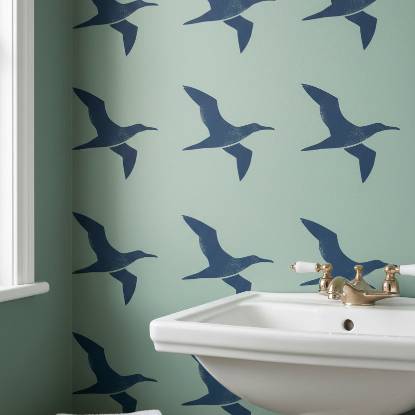 Flying Seagull Stencil