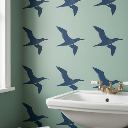 Flying Seagull Stencil
