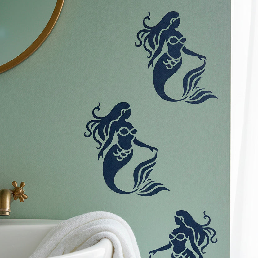 Mermaid Stencil