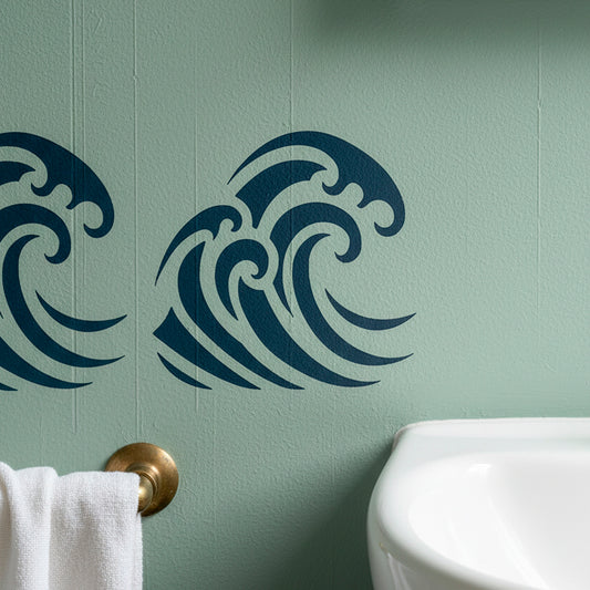 Ocean Wave Stencil