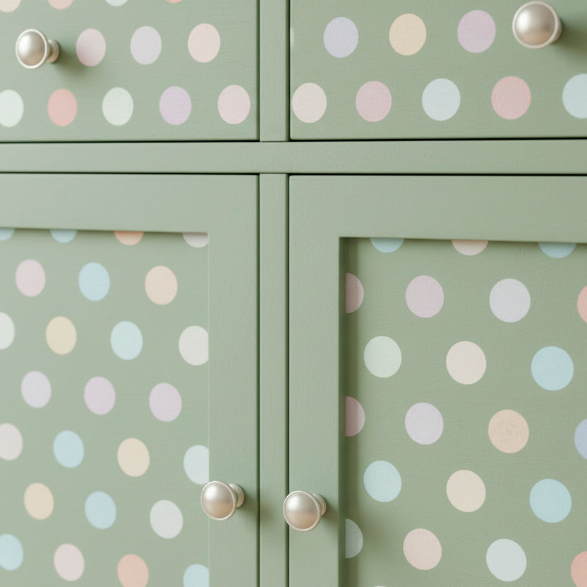 Polka Dots Pattern Stencil - Medium