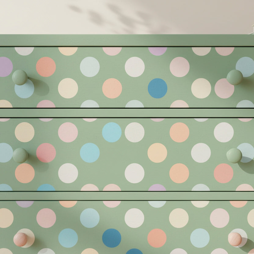 Polka Dots Pattern Stencil - Large