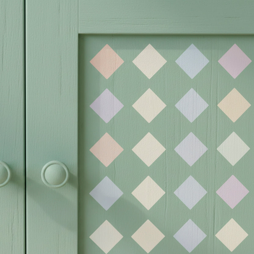 Diamonds Pattern Stencil - Design 1