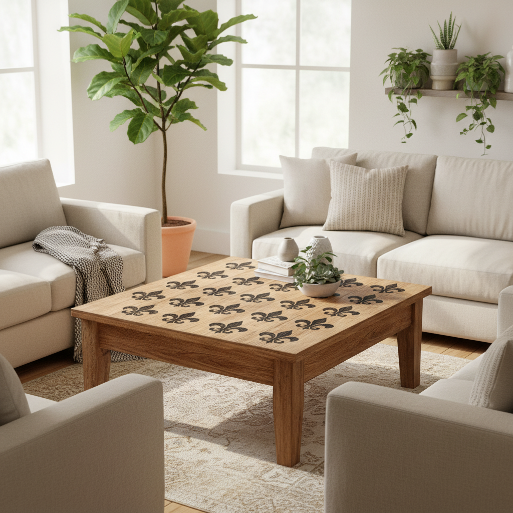 Fleur De Lis Stencil - Design 2